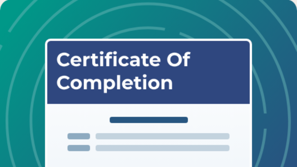 Completion Certificate (CC)